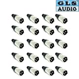 GLS Audio XLR MALE Plugs Conntectors XLR-M Plug - 20 Pack