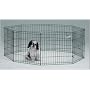 Midwest Black E-Coat Exercise Pen with Ground Stakes, 24"W x 30"H