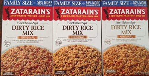 Zatarains New Orleans Style Dirty Brown Rice 12 Oz Box Pack Of 3