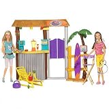 Surf Shop Hangout with Hannah and Lilly 39 Pieces with 2 Dolls