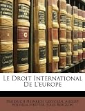 Le Droit International De Leurope (German Edition)