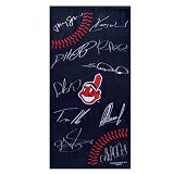 Forever Collectibles MLB Cleveland Indians 30X60 Printed Signature Ball Towel