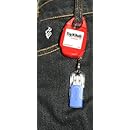 Pencil Pull, Split Key Ring Holder,  Great to hold USB Flash Stick, ID cards, Tug-N-Back Writer, Retractable, No string Tension, Color May Vary,  Assorted Colors, 1 Holder (TNB51-48SUSB)