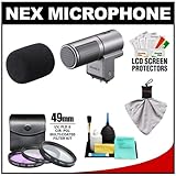Sony Alpha ECM-SST1 Stereo Microphone with 3 Filter Set + Cleaning Kit for  ....