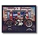 Vintage Harley Davidson Motorcycle Willy's Garage Wall Picture 8x10 Art Print