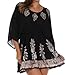 Sakkas Women's Embroidered Batik Gauzy Cotton Tunic Blouse