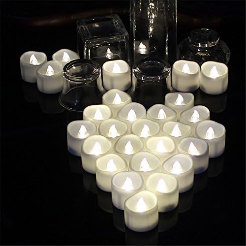 12pcs Warm White Flickerng Flameless Candles with Timer Function, Bright LED Tea Lights with Timer, Battery Powered Candles for Thanksgiving,Valentines