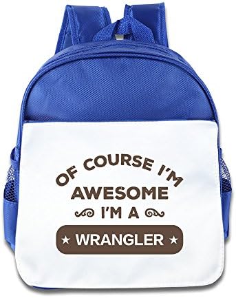 Lovbaeg Of Course I'm Awesome I'm A Wrangler Children Bags RoyalBlue One Size