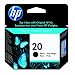 Original HP 20 Black Ink Cartridge in Retail Packaging