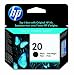 Original HP 20 Black Ink Cartridge in Retail Packaging