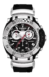 Tissot Men's T0274171705100 T-Race Moto Black Stainless Steel Watch