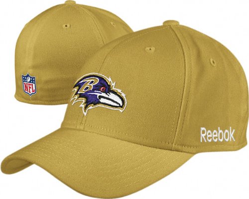Baltimore Ravens 2010 Gold Flex Sideline Structured Hat