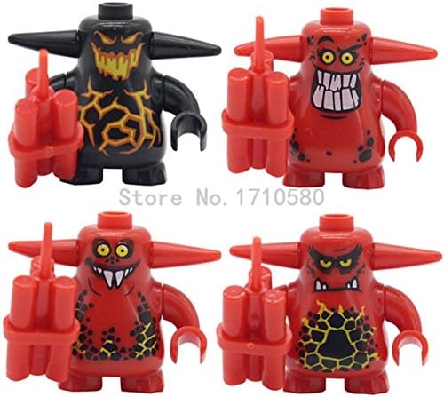 Nexo Knights Castle Warrior Scurrier With 6 Teeth Angry Face Minifigures Building Block Children Gift Toys legoelieds