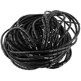 uxcell&reg; 21M 68 Ft PE Polyethylene Spiral Wire Wrap Tube PC Manage Cable 6mm