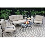 Farfalla Cast Aluminum Lounge Set With Cushion