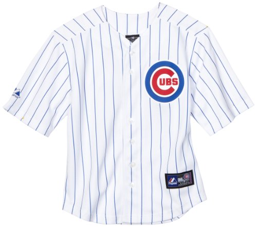 MLB Boys' Chicago Cubs Geovany Soto Name & Number Player Jersey (White/Royal, 14/16)