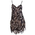 Miso Paisley Dress - Black - Womens