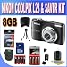Coolpix L23 Digital Camera - Black (10mp, 5x Optical Zoom) 2.7-inch LCD W/8GB SDHC Memory + 2 Sets of Rechargeable Batteries + Ac/Dc Charger + USB Card Reader + Memory Card Wallet + Shock Proof Case w/Strap + Accessory Saver Bundle!