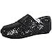 Toms Tiny Classics Black Glitter