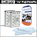 2 Pack Battery Kit For Fuji Fujifilm FinePix Z900EXR, JX370, Z70, Z90, XP20, XP30, XP10, XP50, Z100EXR, Z110EXR, T400, T350, JZ250, JZ100, JX580, JX550, JX520, JX500 Camera Includes 2 Extended (1100 Mah) Replacement For Fuji NP-45A Battery + MORE