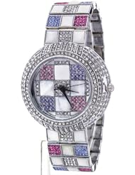Vbc Checkerboard Quartz Silver Dial Womens Watch