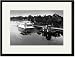 Black Framed/Matted Print 17x23, Fort Myers, Florida: Waiting for the Storm