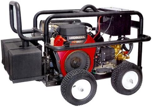 B E Pressure PE-4020HWEBCOM Gas Pressure Washer for Honda GX630 Engine Belt Drive, 4000 psi, 5.3 GPM, Black/Red