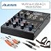 Alesis MULTIMIX4U Multimix 4 USB 4 Channel Mixer Bundle With Cables & Ties