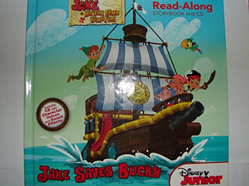 Jake Saves Buck Disney Junior Neverland Pirates Book Read-Along CD Set New