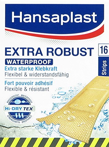 Hansaplast Pflaster Extra Robust wasserfest, 16 Pflaster (3er Pack)