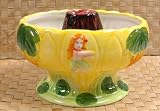 48 Ounce Ceramic Flaming Volcano Hula Girl Drink Bowl