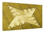 Crop Circle Crescent Star Silbury Hill 1999 A1 XLarge Framed Canvas Art