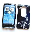HTC EVO 3D (Sprint) Snap On Protector Hard Case "Midnight Flowers" Design