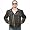 Denim Jacket - Men's Vented Denim Motorcycle Jacket with Removable Armor MJ411 Black Denim