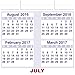 AT-A-GLANCE Academic Year Monthly Wall Calendar, July 2016 - June 2017, 15-1/2