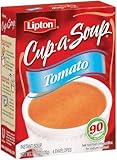 Lipton Cup-A-Soup Tomato, 4-Count Pouches per Box (Pack of 12)