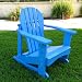 Kids Adirondack Chair Rocker In Blue