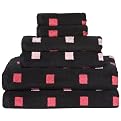 Contemporary Home 6-pc. Towel Set - Pink/Purple Square