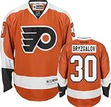 Ilya Bryzgalov Jersey: Reebok Orange #30 Philadelphia Flyers Premier Jersey