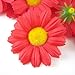 (12) Silk Red Gerbera Daisy Flower Heads , Gerber Daisies - 1.75