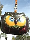 Collectible Leather Crafts,Leather Arts-Multi Function Full Grain Cowhide Leather Hand-Made Purse Wallet w/ Gorgeous Owl Design ,Elegant Hand-Held Zipper Purse Plus Key Holder Function & Leather Strap- ,Durable Grain Cowhide Leather,Convenient Handy Size at 4.5 Wide x 3.5 High, Fashion & Classical Style ,Beautiful and Perfect for Birthday Gift ,Manufacturer Direct 100% Satisfaction Guaranteed !