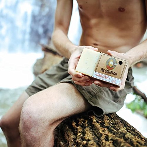 Dr. Squatch Cedar Citrus Bar Soap for Guys All