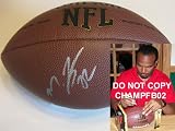 MATT FORTE,CHICAGO BEARS,TULANE,SIGNED,AUTOGRAPHED,NFL FOOTBALL,COA, WITH PROOF,PIC