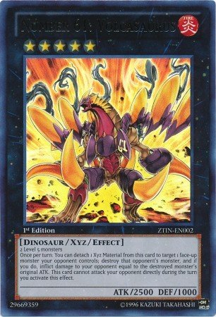 Yu-Gi-Oh! - Number 61: Volcasaurus (ZTIN-EN002) - 2013 Zexal Collection Tin - 1st Edition - Ultra Rare On Sale