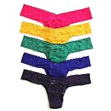 IMAGE OF Hanky Panky Signature Lace Original Rise Thong Gift Box 5-Pack, One Size, Jubilee