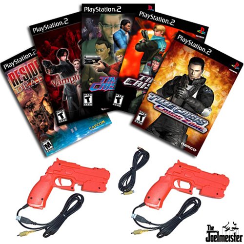 Guncon 2 Playstation 2 Collection: Resident Evil: Dead Aim, Vampire Night, Time Crisis 2, Time Crisis 3, Crisis Zone and 2 Guncon Controllers)