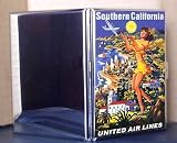 Southern California United Airlines Travel Metal Cigarette Case ID Holder Wallet