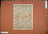 1911 COLOUR MAP AUSTRIA INNSBRUCK BRUNECK STERZING