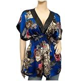 Plus Size Smocked Empire Waist Kimono Top