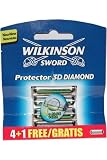 Protector 3D Diamond by Wilkinson Sword Razors Blade Pack 4 + 1 Free